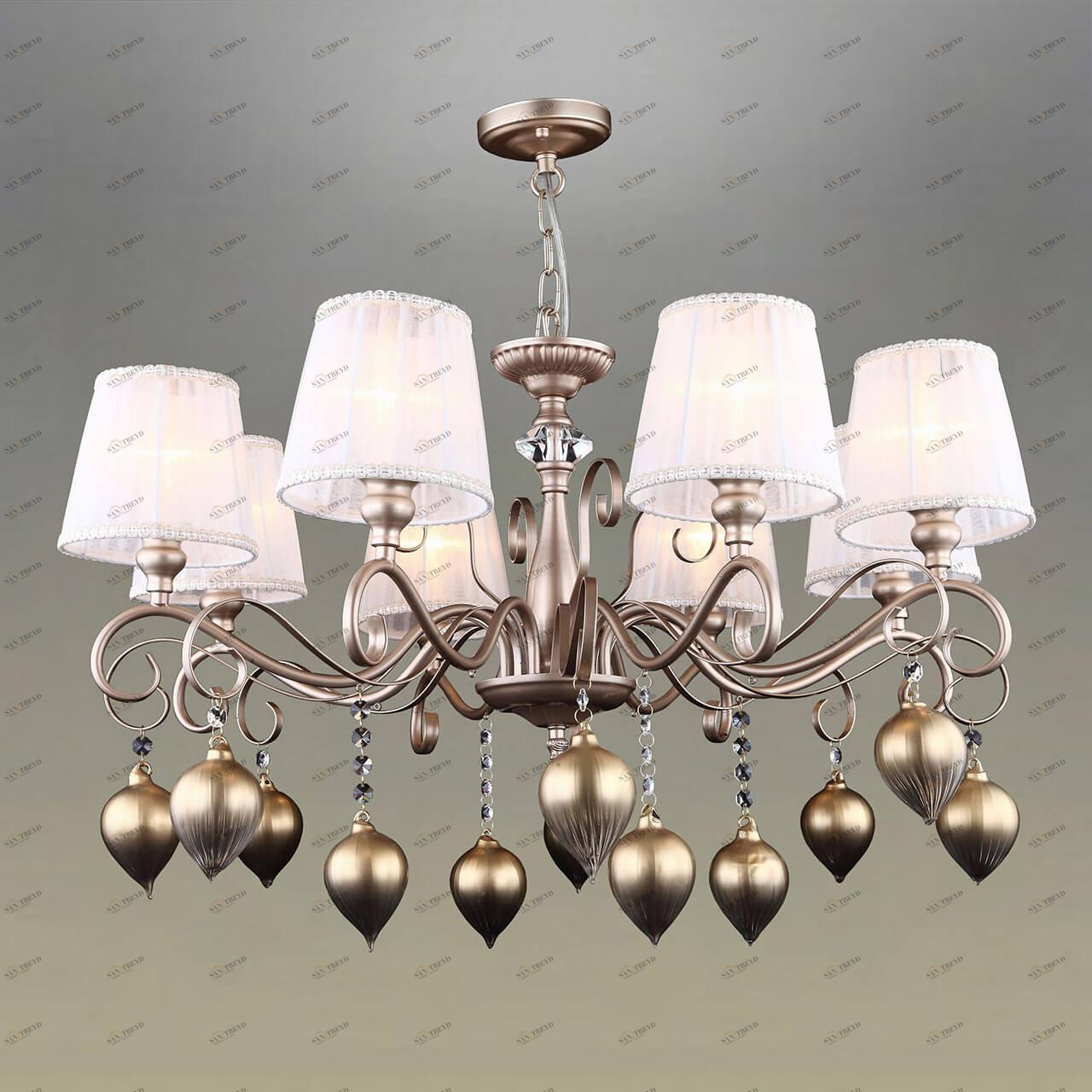 Подвесная люстра Omnilux Stigliano OML-64003-08 OMNILUX ДИЗАЙНЕРСКИЕ, STIGLIANO 220466 Белый 