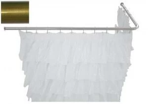 Карниз для ванны Aquanet угловой Г-образный 130x70 бронза