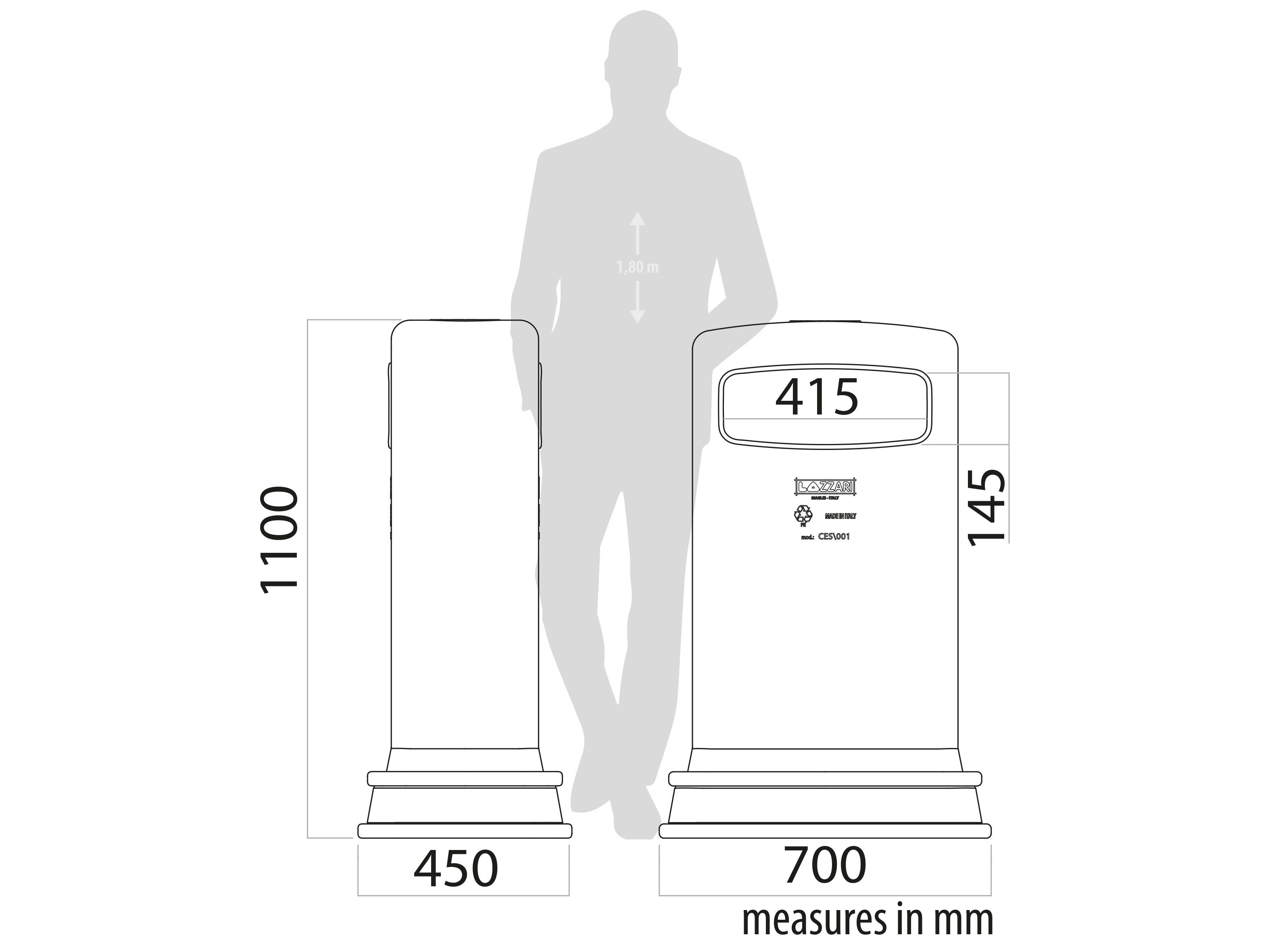 Корзина для мусора Lazzari Gallipoli ARCH-00121550 - Вид №6