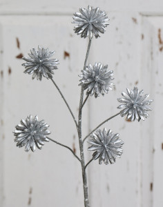 1065 996 a3 Ветка декоративная искусственная, 55 см, серебро H-andreas