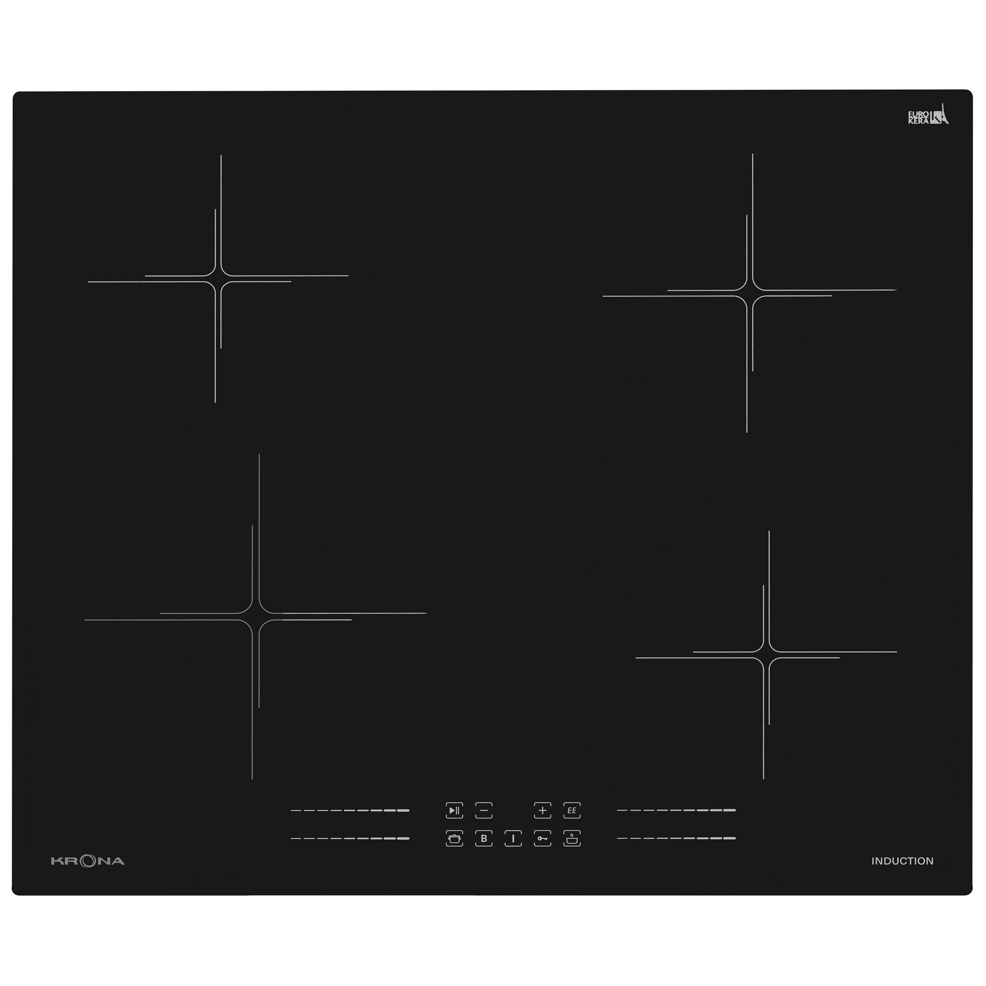 9941776 Индукционная варочная поверхность KRONA FARBE 60 BL KRONA1 STDN-0120059