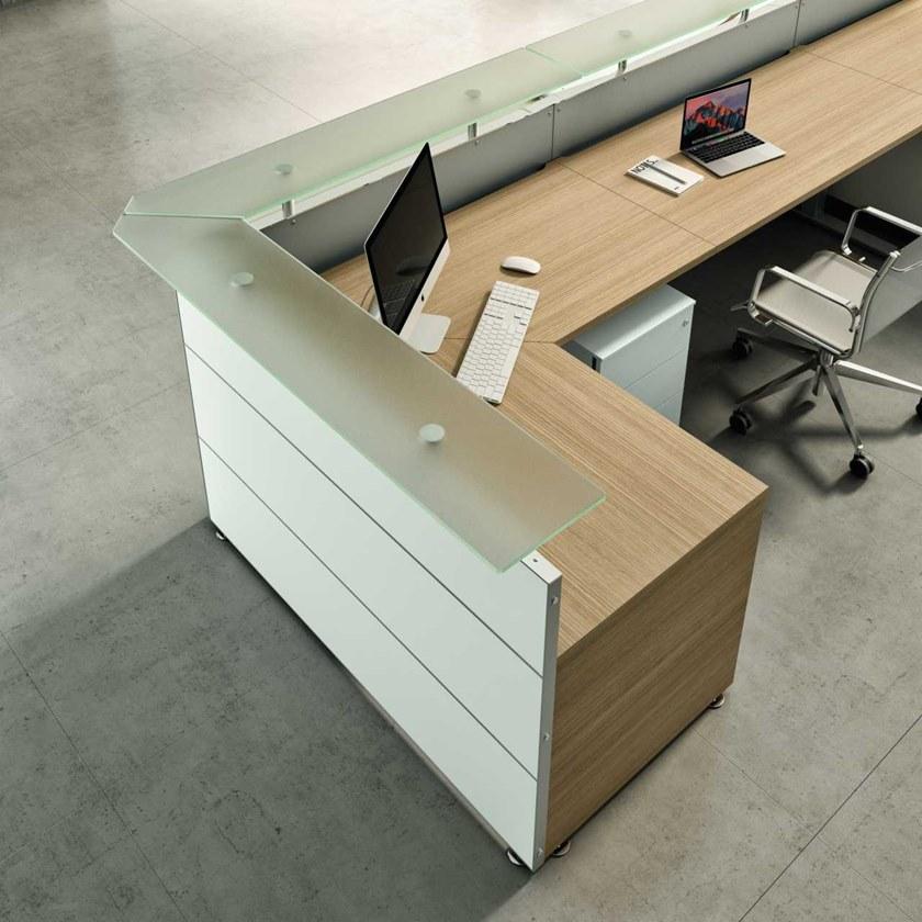 Bralco Прямоугольный деревянный стол для переговоров Reception sun-id-1499687 - Вид №3