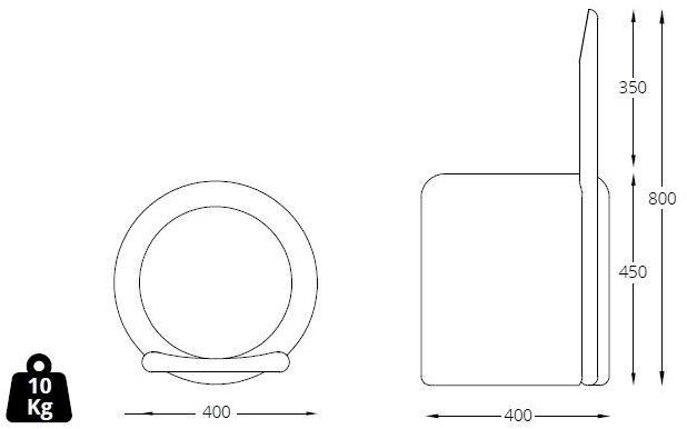 BlackCork Стул из пробки с открытой спинкой Omega sun-id-1447504 - Вид №4