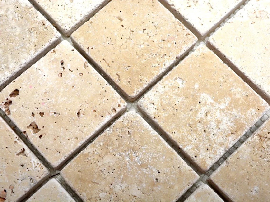 Мозаика из светлого травертина Mosaix мрамор ARCH-00113388