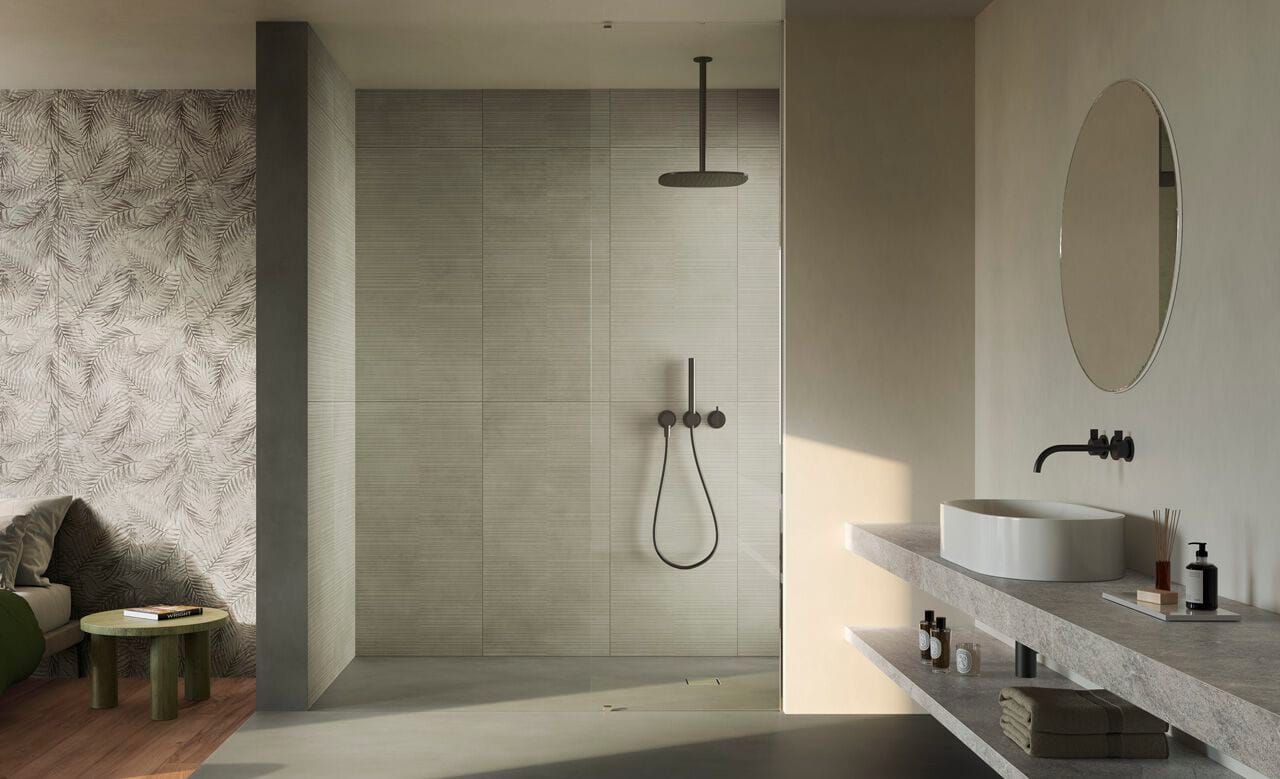 Напольное покрытие из керамогранита с эффектом ткани CERAMICA FONDOVALLE Dream ARCH-00069347 - Вид №1