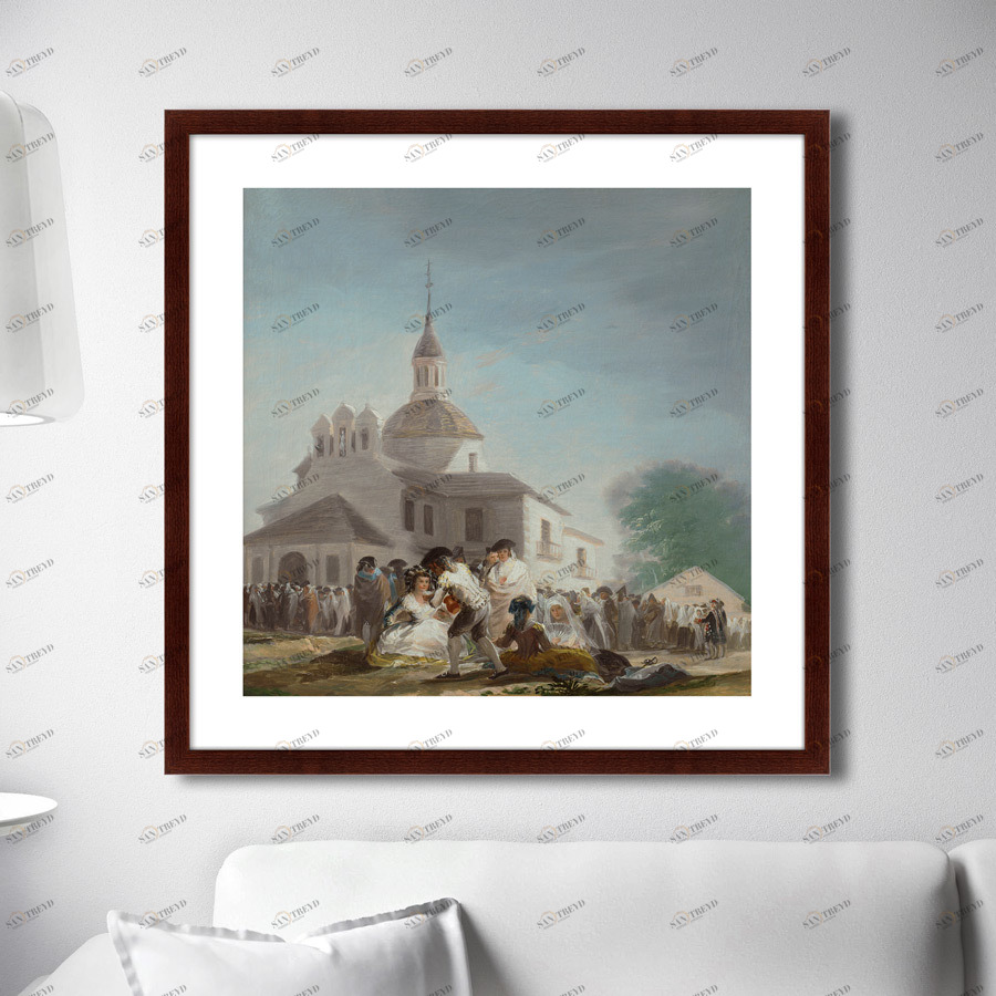 Картина: Saint Isidore's Day At The Saint's Hermitage, 1799г. КАРТИНЫ В КВАРТИРУ  264148 Разноцветный 