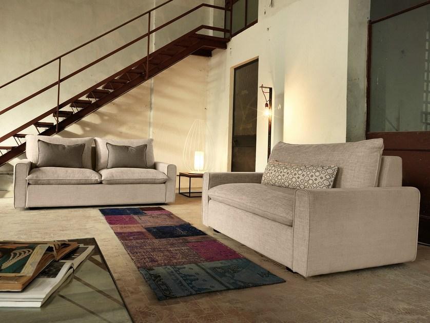 Domingo Salotti 3-х местный тканевый диван с шезлонгом Henri sun-id-1409343 - Вид №4