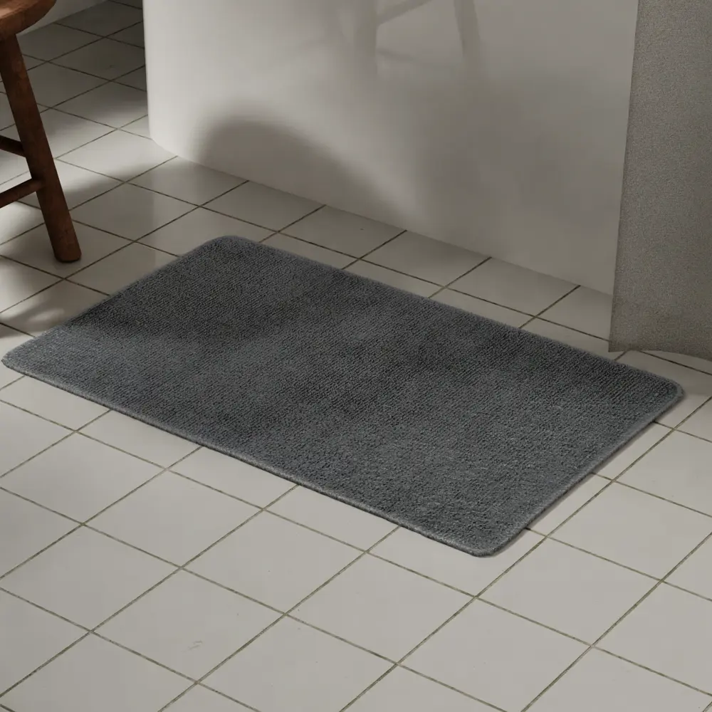 Коврик для ванной SWENSA Presto графитовый 50×80 см 89414018 STLM-1571851