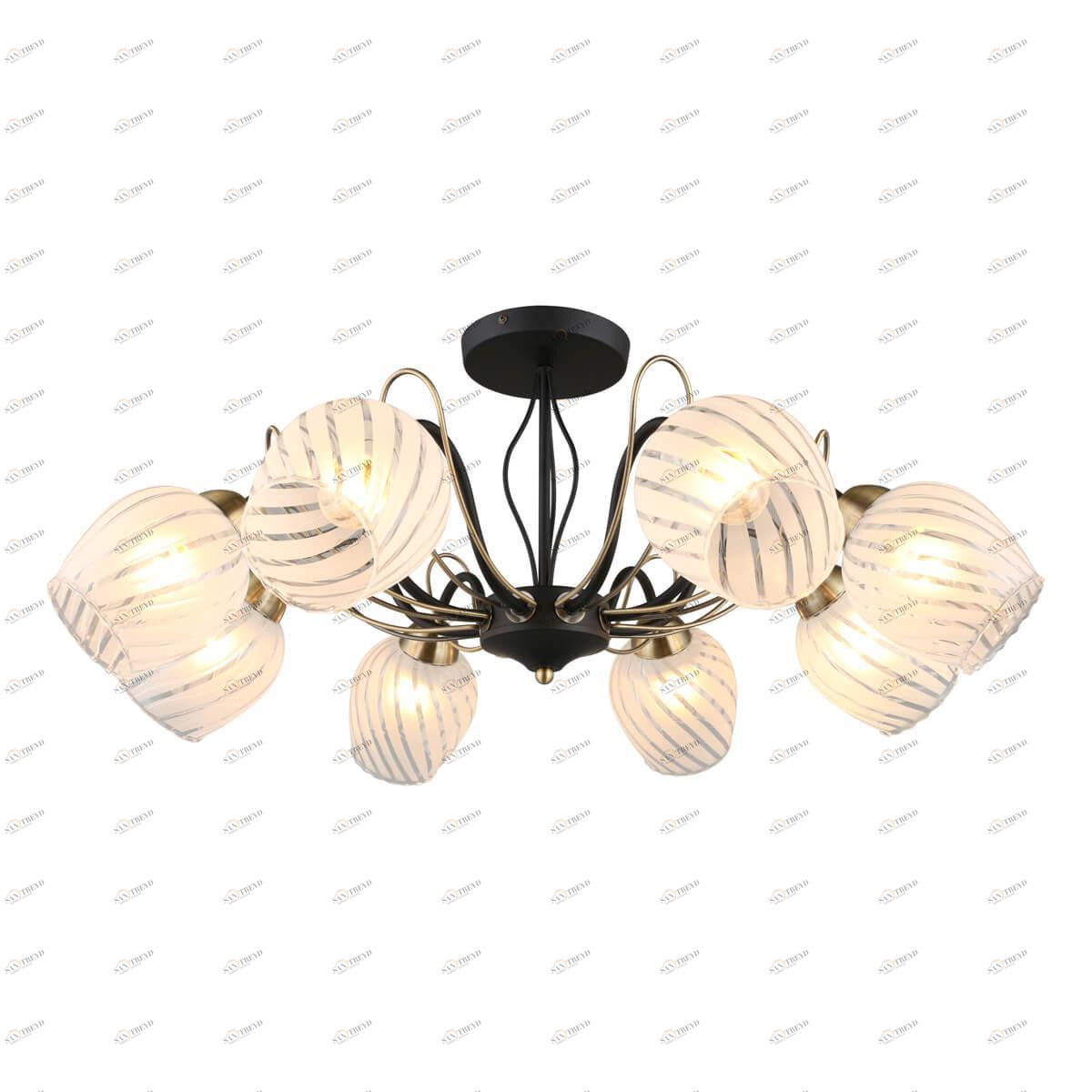 Потолочная люстра Omnilux Garda OML-65507-08 OMNILUX GARDA 328311 Белый;черный