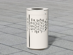 Нержавеющая сталь открытый мусорный бак