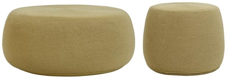 JANUS et Cie Круглый садовый пуф из полипропилена Bon vivant sun-id-1432141 - Вид №2