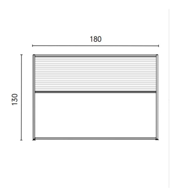 Разделительная панель из метакрилата и алюминия STUDIO T InUno ARCH-00082654 - Вид №3