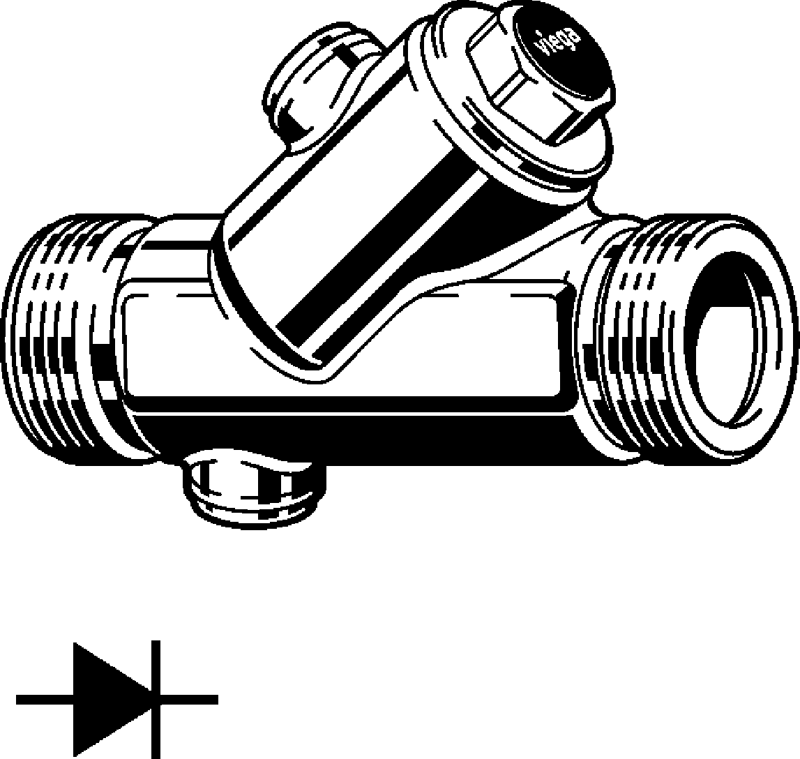 Viega Обратный клапан Easytop 2239.3 (757618) 757 618 - Вид №1