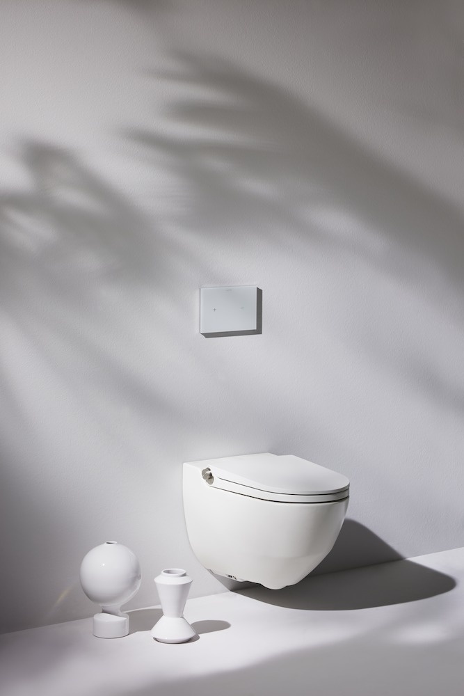 H8206917570001 Подвесной безободковый унитаз-биде с пультом дистанционного управления, с сиденьем и крышкой LAUFEN PRO - Вид №11