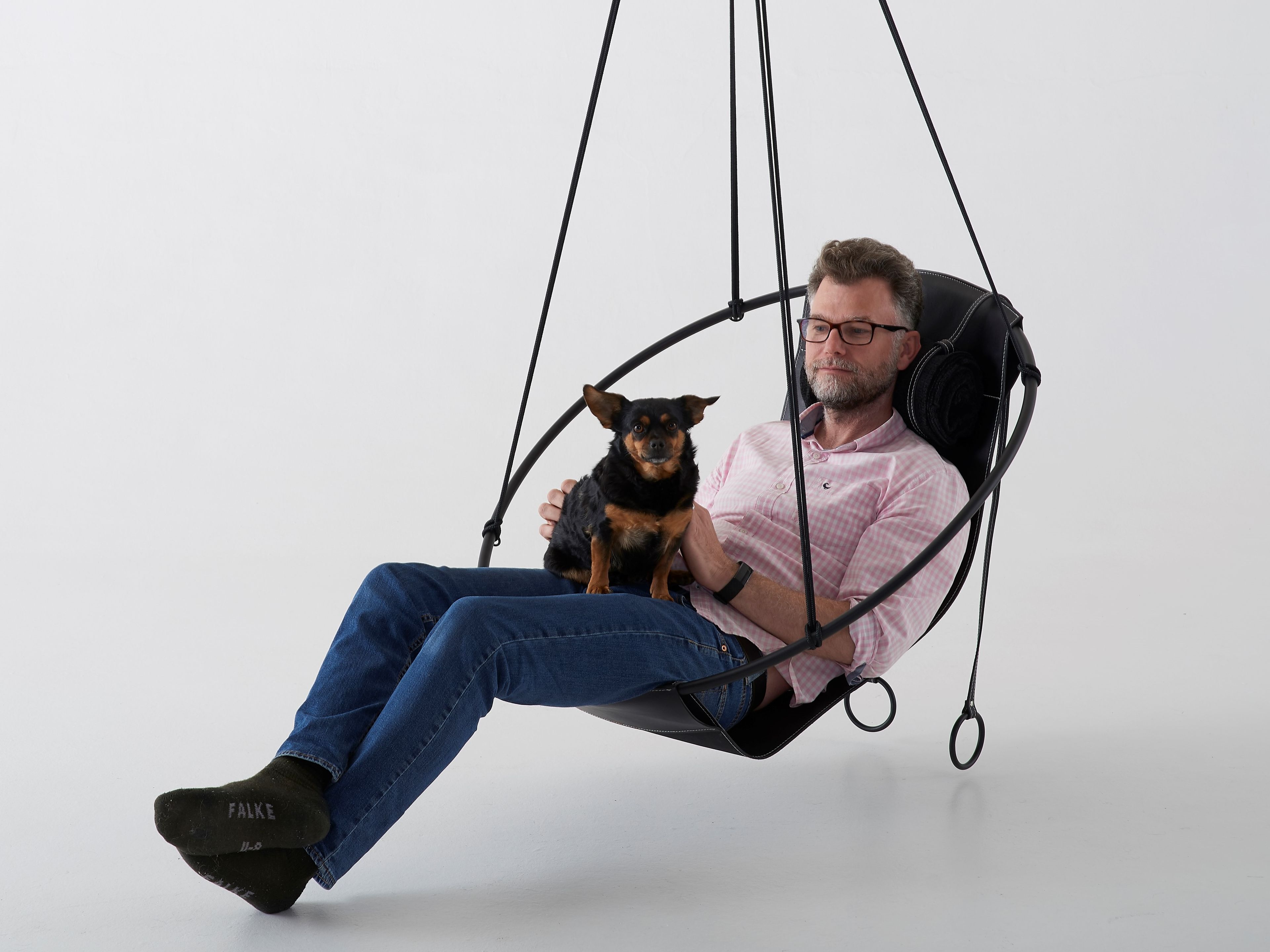 Кожаное подвесное кресло Studio Stirling ARCH-00146804 - Вид №5