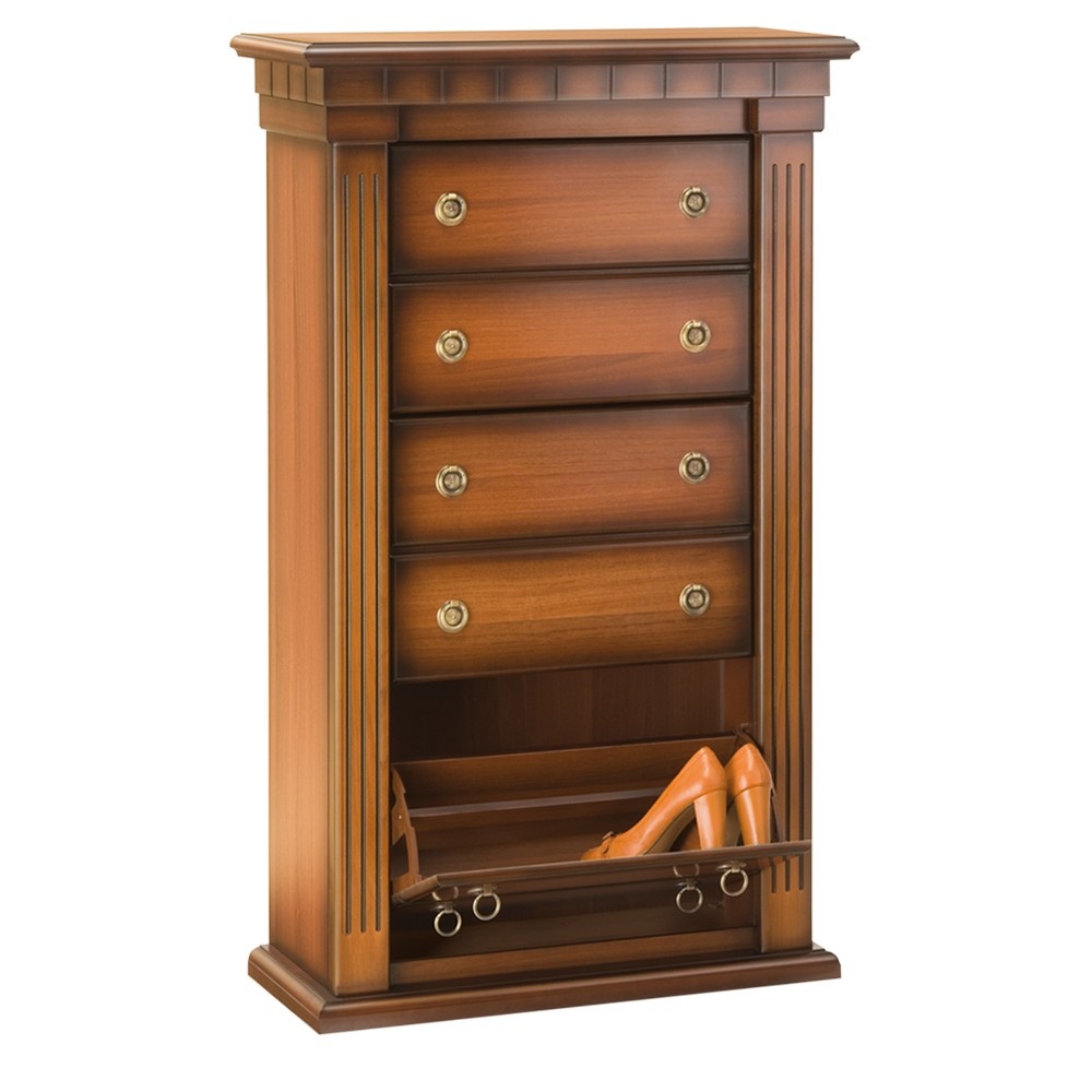 11168 Тумба для обуви Тауэр 3/2 Орех BOGACHO 4627138239292 - Вид №3