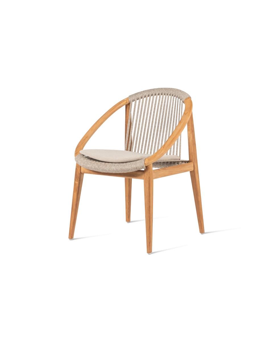 Садовый стул из тика и веревки с подлокотниками Vincent sheppard FRIDA ARCH-00085388 - Вид №10
