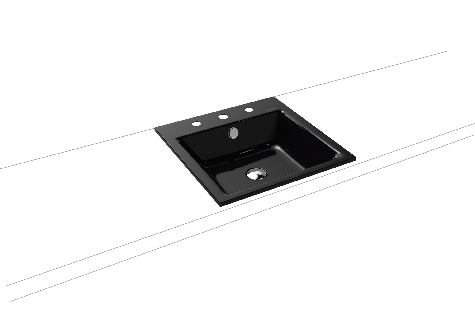 Умывальник KALDEWEI Сталь эмалированная 3150 178 черный 31503060178 