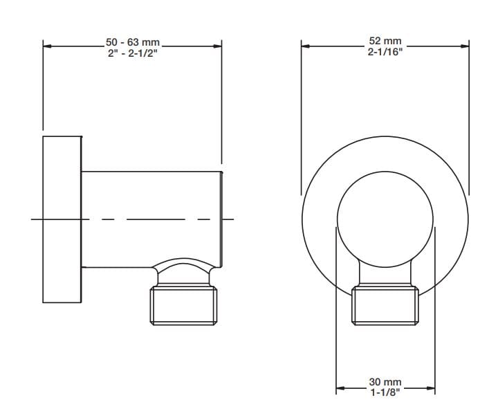 Встраиваемый термостатический набор для ванны с ручным душем BARIL Profile B46 ARCH-00024247 - Вид №5
