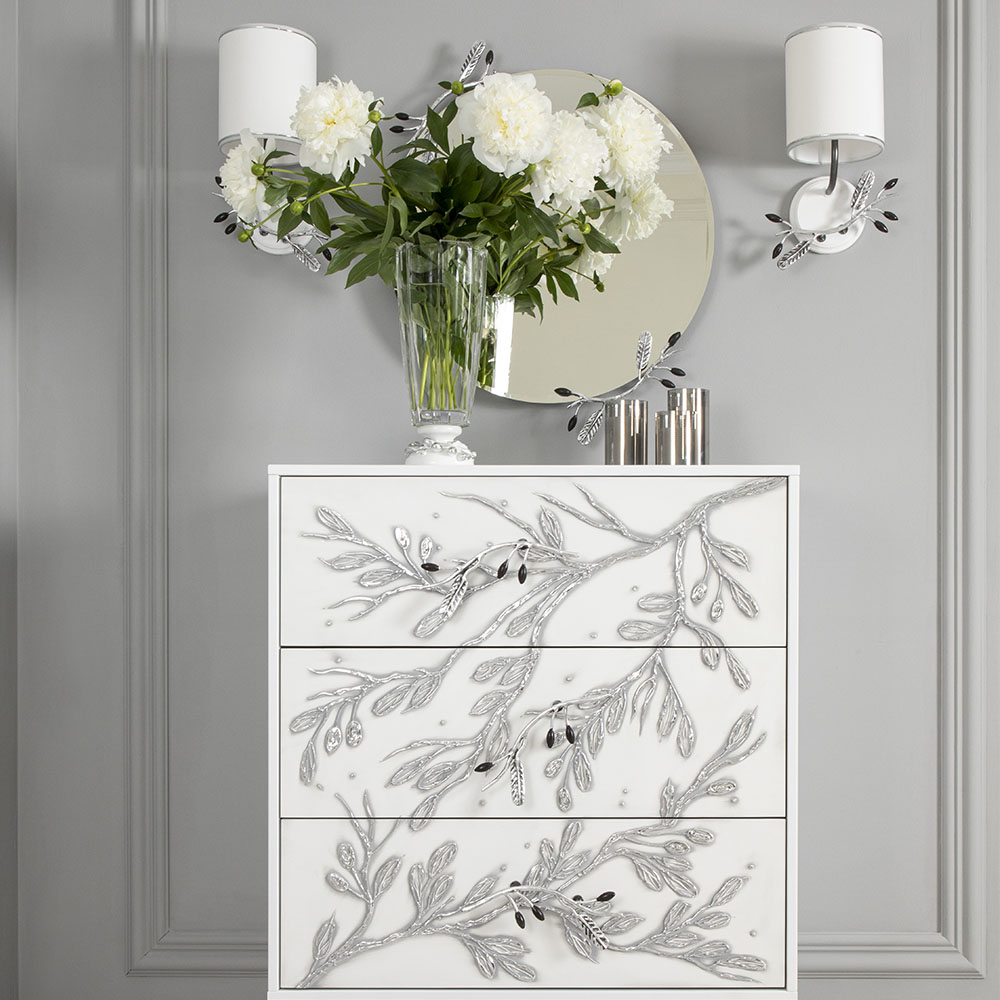 11629 Комод Oliva Branch Айс Античное серебро BOGACHO 4627196597396 - Вид №1