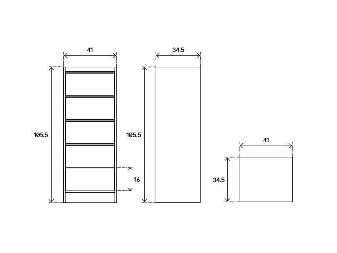 Стальной офисный комод Tolix ABC ARCH-00147954 - Вид №3