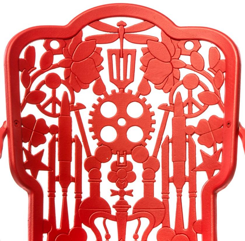 Seletti Садовый стул из алюминия с подлокотниками Industry 18684 - Вид №7