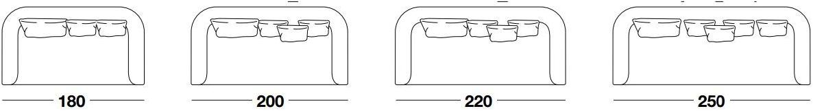 Frigerio Salotti 3-х местный тканевый диван Duncan sun-id-1476532 - Вид №3
