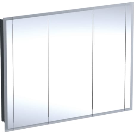 500.485.00.1 Зеркальный шкаф Geberit ONE с подсветкой и тремя дверями, высота 100 см Geberit  - Вид №5