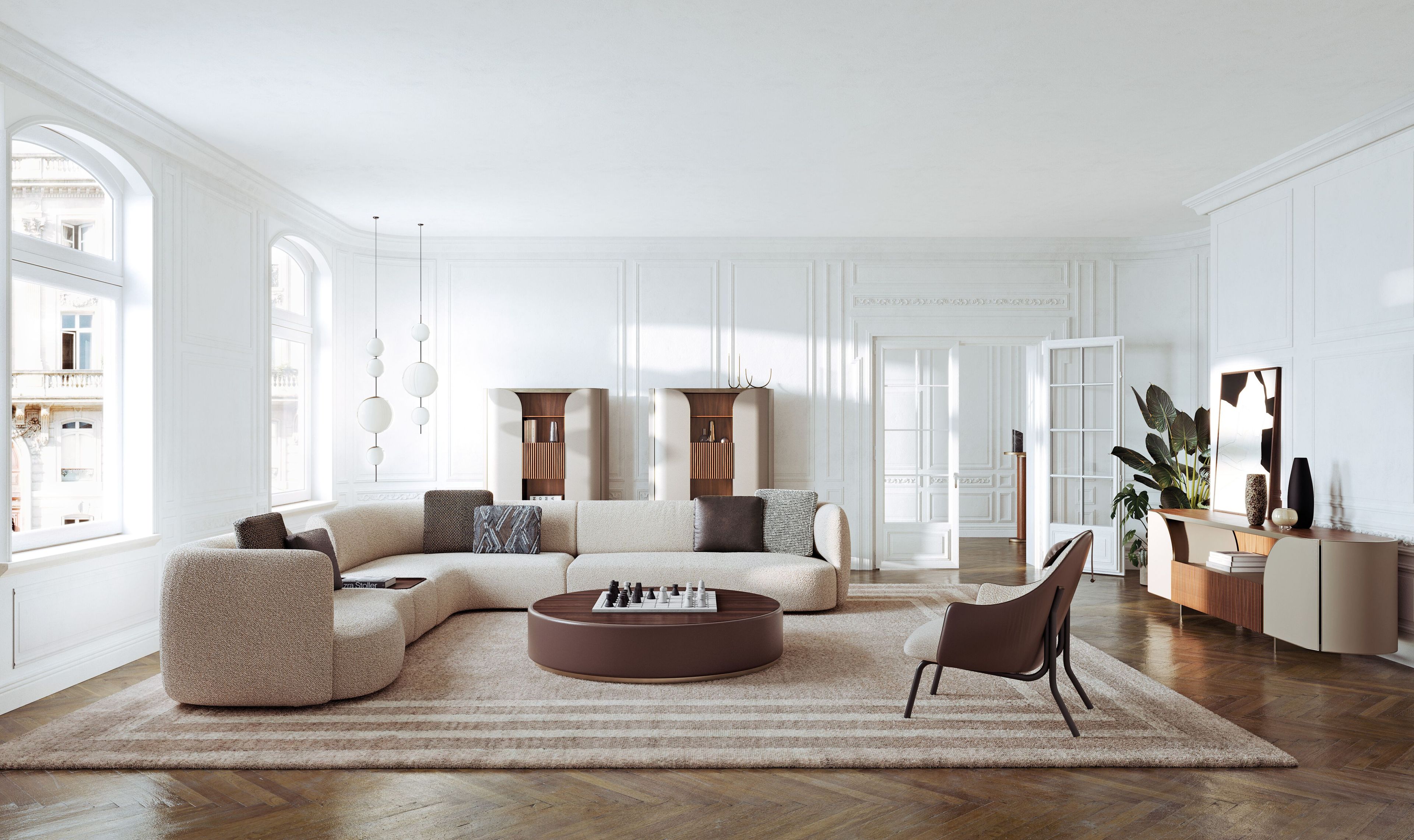 Кожаный шкаф с распашными дверцами Capital Collection ARCH-00126271 - Вид №1