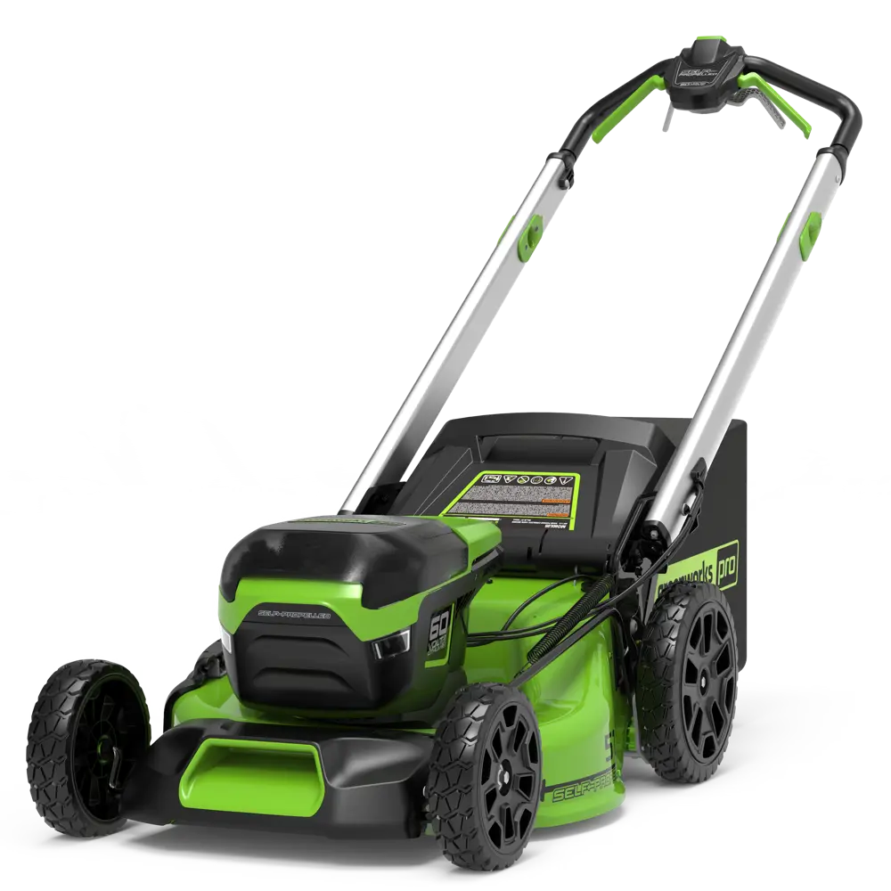 Газонокосилка аккумуляторная бесщеточная самоходная GreenWorks 2514307UB 60 В 60 см 1x4 Ач АКБ и ЗУ входит в комплект 84134005 STLM-2189953  - Вид №4