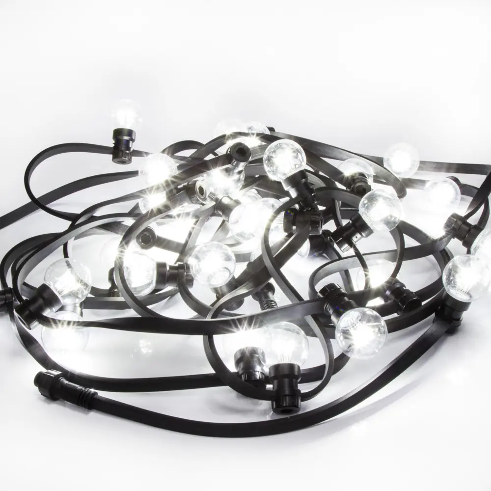 Гирлянда белт-лайт из лампочек Neon-Night Belt Light 10 м 30 ламп черный провод 86263779 STLM-2027005 Santreyd  - Вид №1