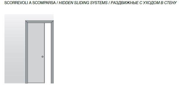 Longhi Карманная раздвижная дверь из дерева Aluminiun chic – doors Serie 31 - Вид №1