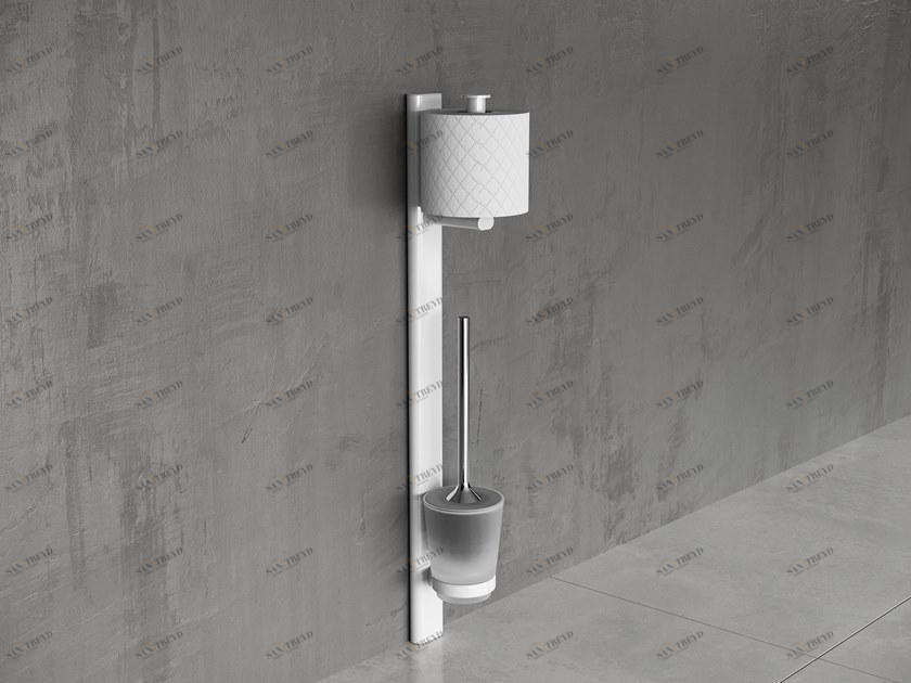 NOVELLINI Металлический держатель для туалетной бумаги / ершик для туалетной бумаги Edge sun-id-1484061