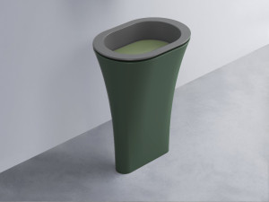 AMLA65-CM+AMPILO-AG+AMCOLO-MU Раковина Amedeo Ovale отдельностоящая cielo Enjoy + Amedeo