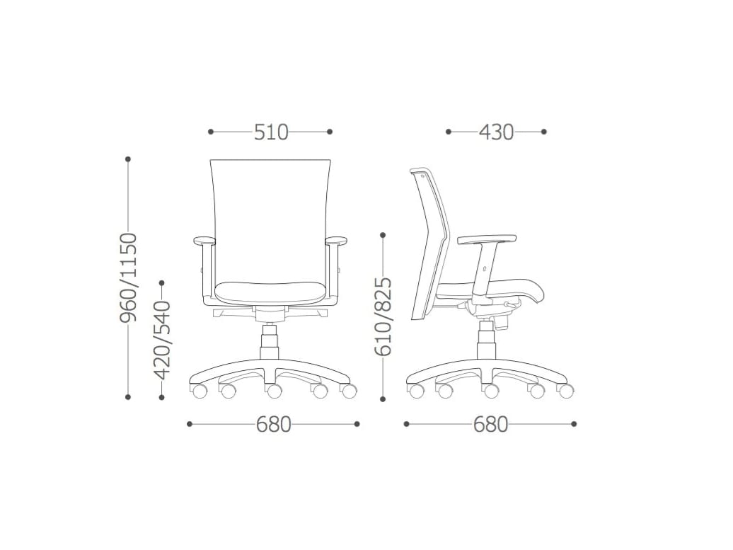 Тканевый мягкий поворотный операционный стул с подлокотниками VAGHI Morea Comfort ARCH-00037312 - Вид №10