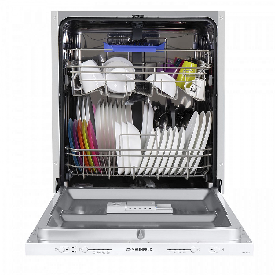 MLP-12SR Посудомоечная бытовая машина mlp-12s/ полноразмерная, тип установки: полновстраиваемая 60см, количество комплектов: 12, управление: электронное с led индикацией, количество программ: 5 (интенсивная, эко, 90 минут, быстрая, половинная загрузка), и Santreyd  - Вид №3