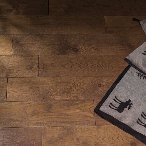 Массивная доска Amigo Classic Лимож Дуб Натур с брашью (Текстурированная) 300-1800х120 мм 3100300024 - Вид №1