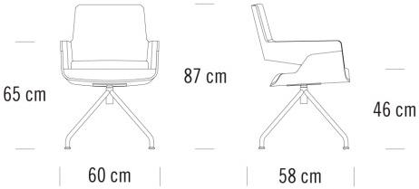 Thonet Кресло на эстакаде с подлокотниками S 840 sun-id-1430861 - Вид №6