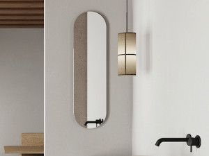 Овальное зеркало со встроенным освещением