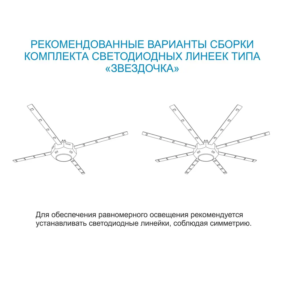 Комплект линеек светодиодных 8 Вт 220 В Ø140 мм тёплый свет 82231994 STLM-2026316 APEYRON  - Вид №11