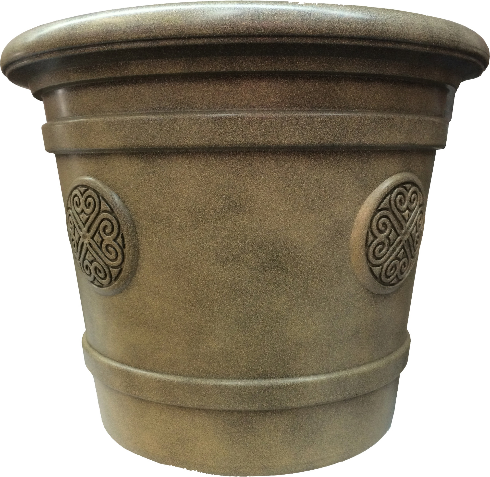 Е 81-11 Горшок-кашпо для цветов Medallion d=50 40 Л. Е81-11 Св.терракот Цветочная коллекция 