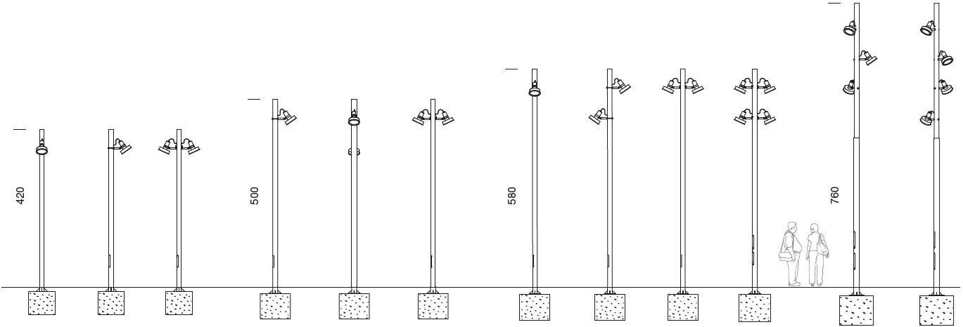 URBIDERMIS Уличный фонарь на алюминиевой опоре обеспечивает прямой свет Arne sun-id-1373185 - Вид №8