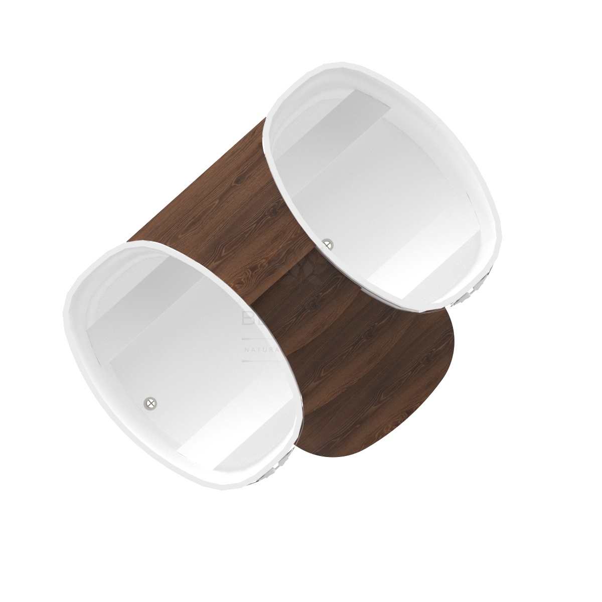 2133 Подиум на 2 купели 0,76х1,16 дуб мореный Alyarus  - Вид №2