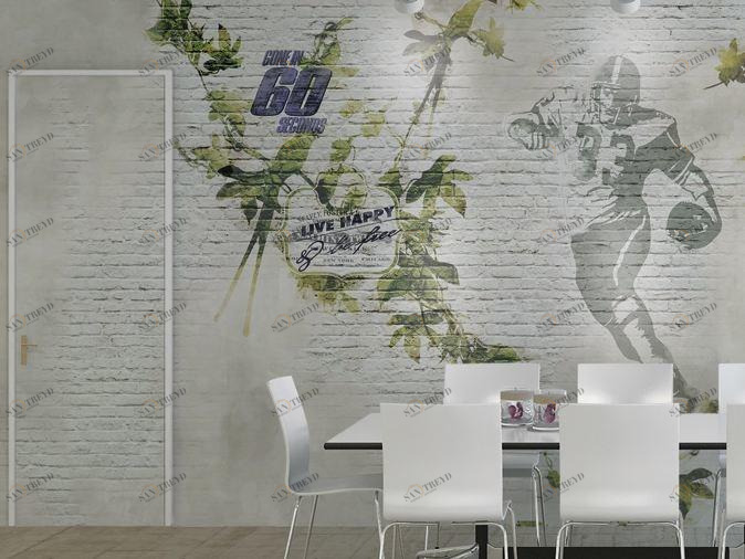 GLAMORA Виниловые обои под кирпич Traces sun-id-1437965