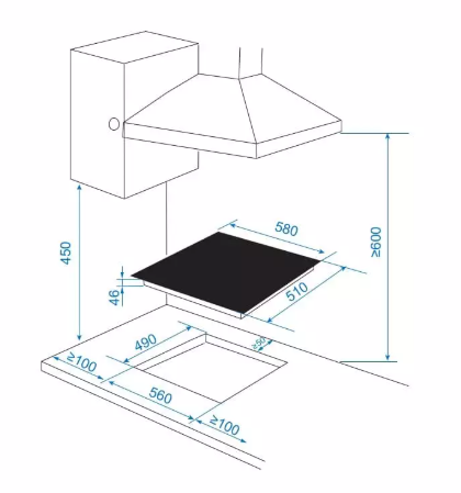 9240357 Электрическая варочная поверхность Candy CHXC64DVB STDN-0098636 - Вид №9
