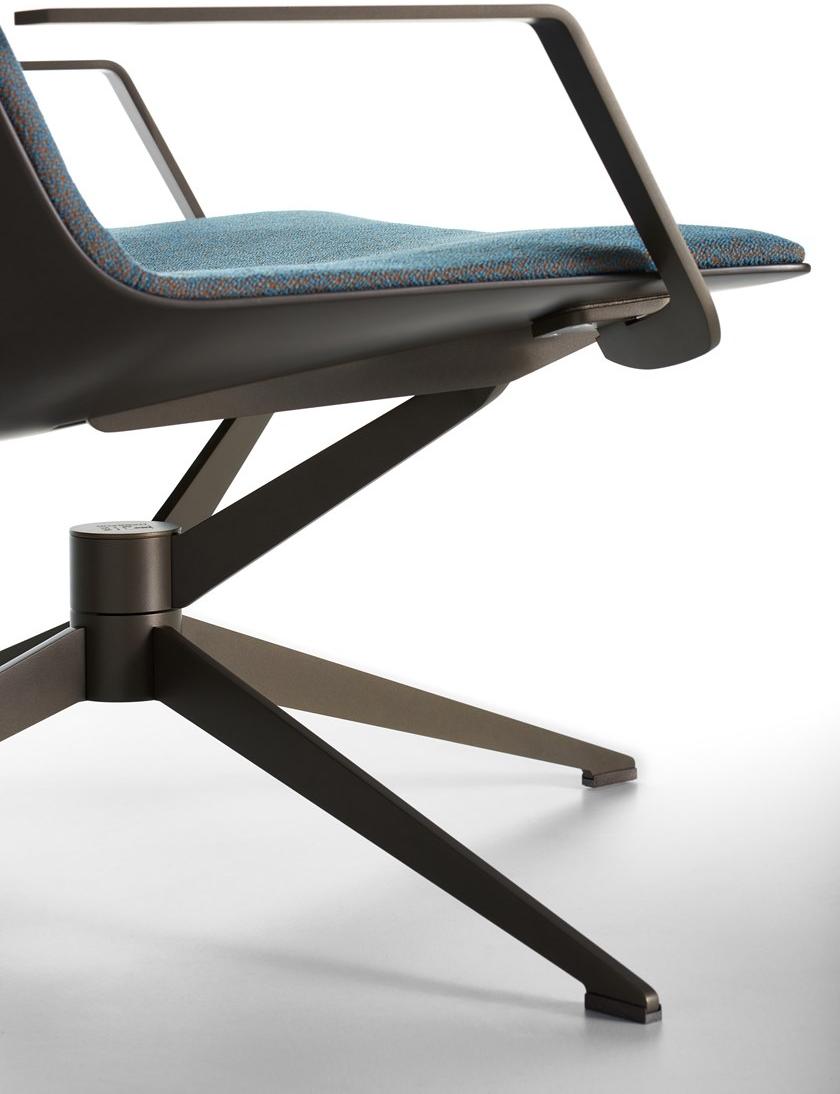 MDF Italia Кресло из ткани с 4 спицами и высокой спинкой Neil sun-id-1482969 - Вид №3