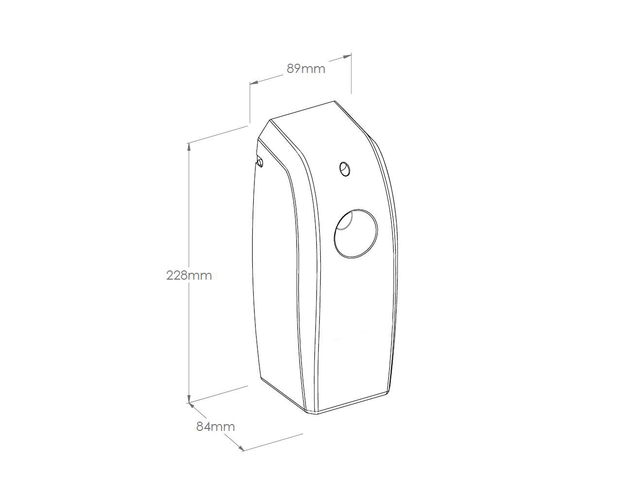 GAC702 Электронный светодиодный освежитель воздуха AMADEUS SILKY BLACK Merida  - Вид №1