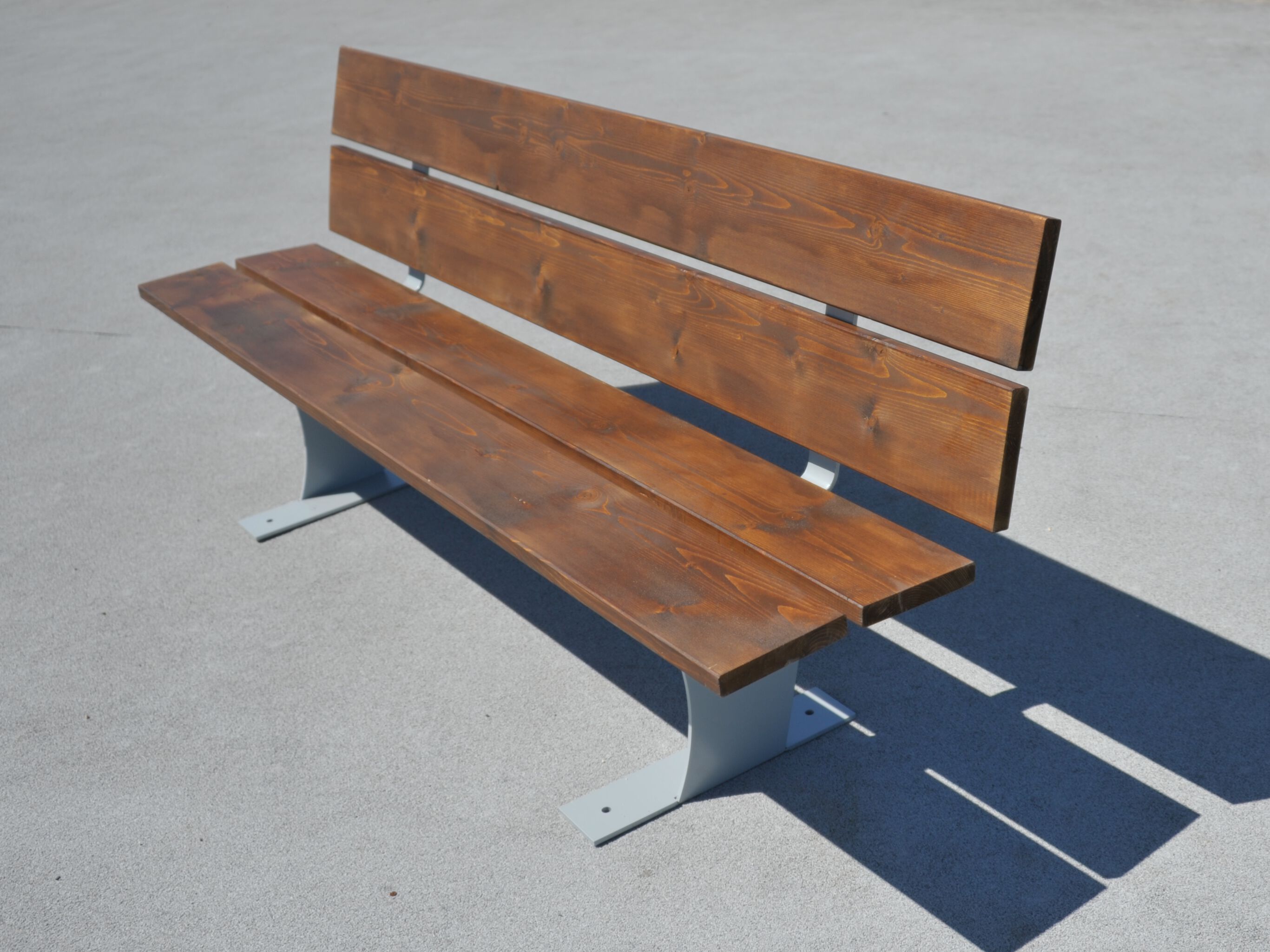 Оцинкованная стальная скамья со спинкой Viscio Urban Design OLANDESINA ARCH-00014532