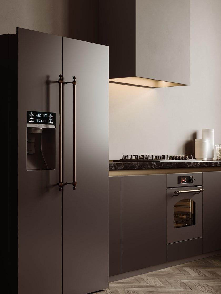 Ilve Холодильник двухдверный класс а + Nostalgie Rn9020sbs Santreyd - Вид №1