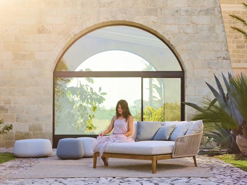 TRIBÙ Садовая кровать из тика Mood 06249/06250 - Вид №1